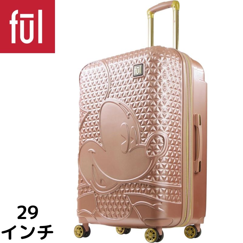 FUL ディズニー ミッキーマウス スーツケース 29インチ (約73.6cm) ROSE GOLD ローズゴールド