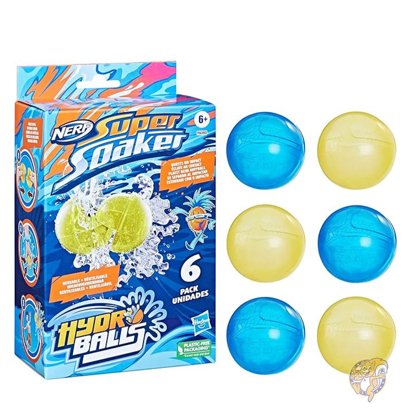 NERF ナーフ スーパーソーカー ハイドロボール 6個パック 水入りボール 水遊び おもちゃ F6393