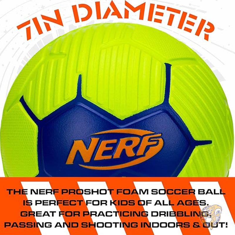 NERF ナーフ ミニ サッカーボール キッズ ソフト 17cm 子供用サッカーボール 練習 ゲーム おもちゃ 92101C1