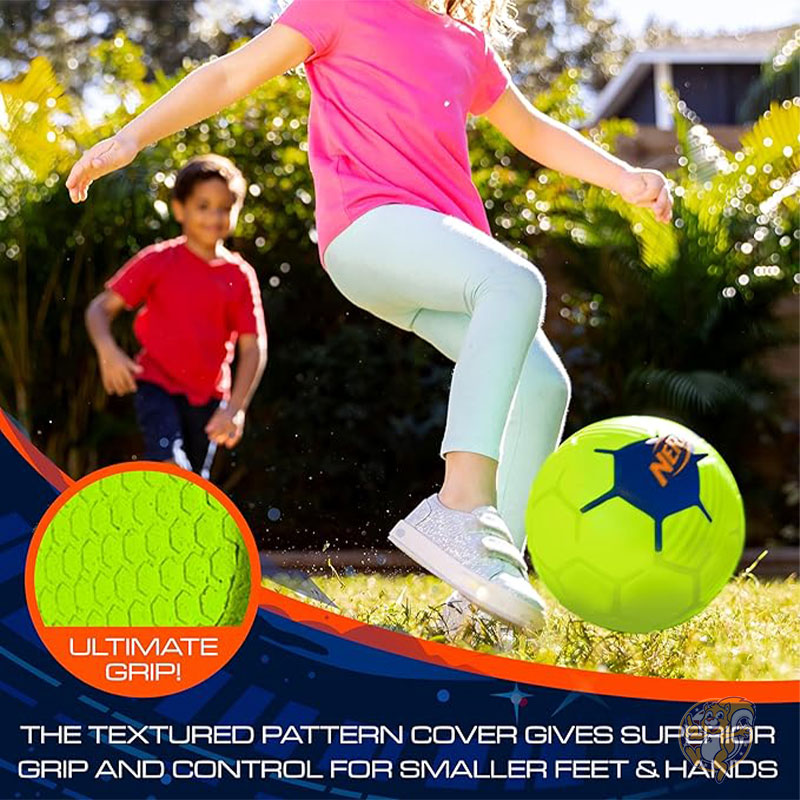 NERF ナーフ ミニ サッカーボール キッズ ソフト 17cm 子供用サッカーボール 練習 ゲーム おもちゃ 92101C1