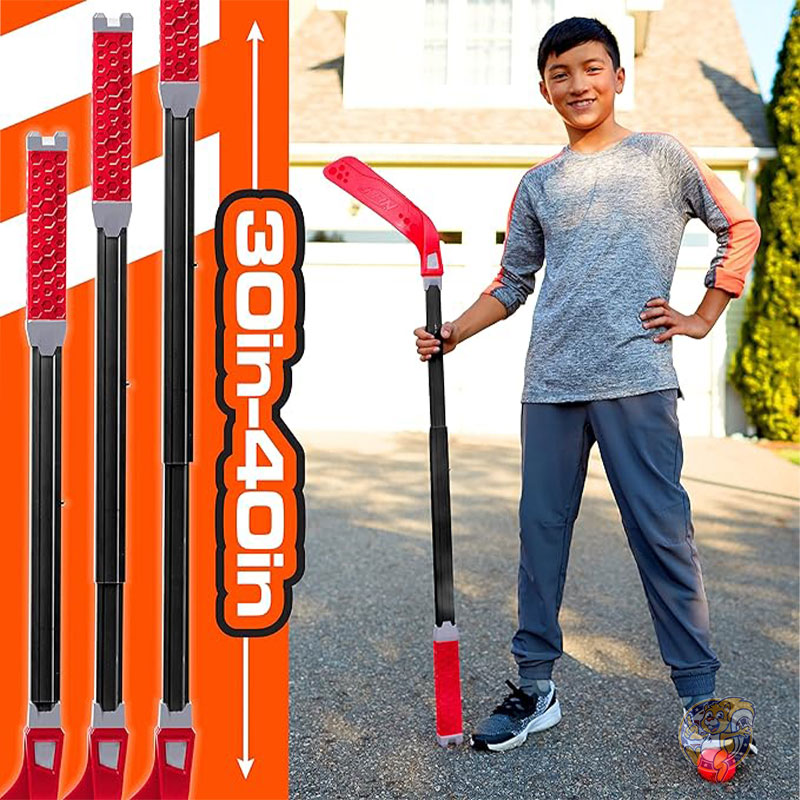 Nerf ナーフ キッズ ホッケー スティック&ボール セット フレックスプレイ 屋内外用 ストリート ホッケー おもちゃ