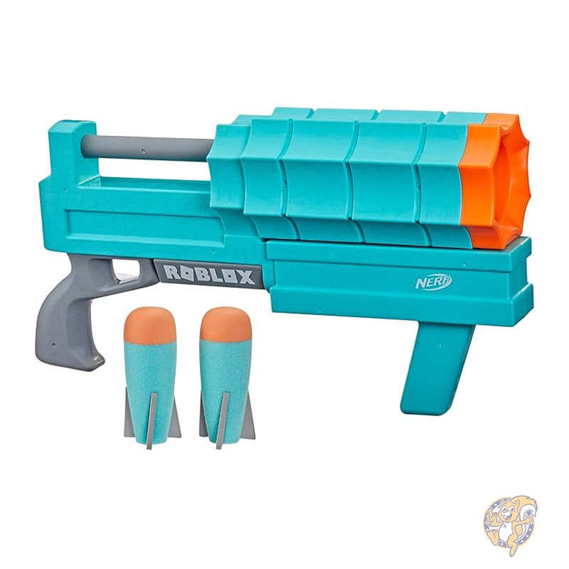 Nerf ナーフ ロブロックス シャークバイト ウェブ ランチャー ロッカー ブラスター コード ロケット 2個付きF6131
