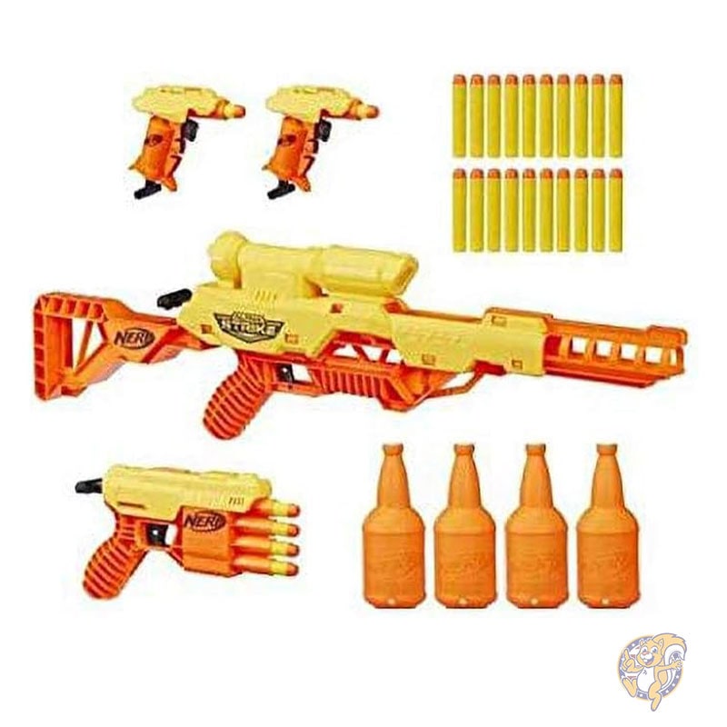 Nerf ナーフ アルファ ストライキ バタリオン セット ブラスター 4 個 ハーフターゲット 4 個 ダーツ 25 本 E8444EU4