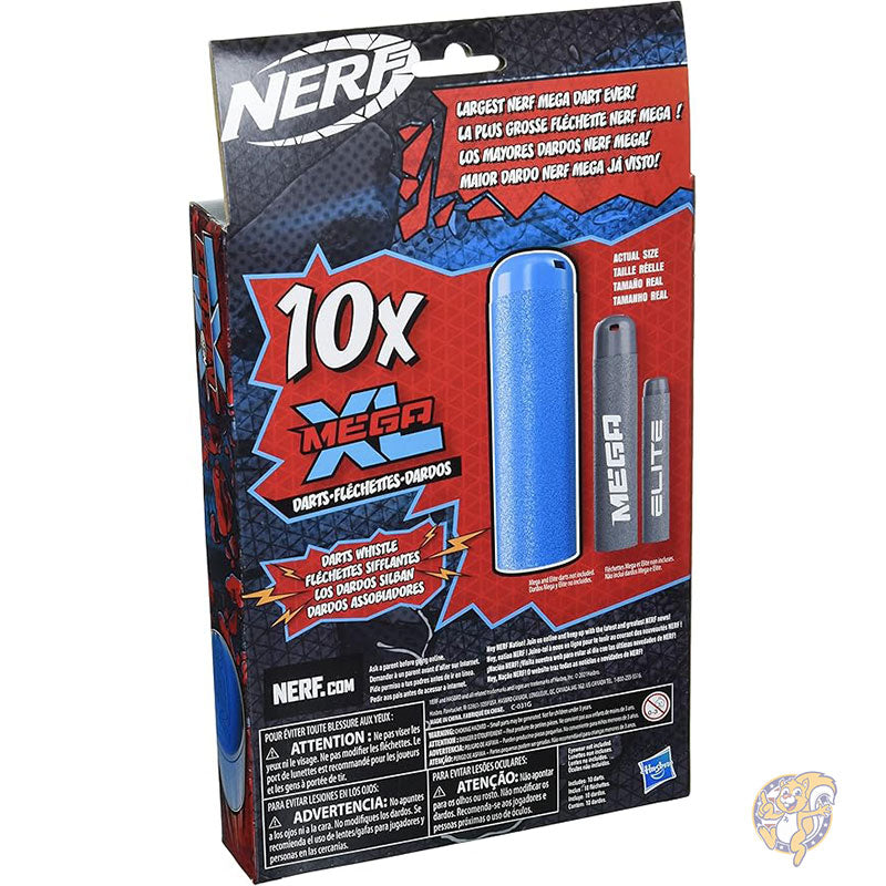 NERF ナーフ メガ XL ダーツ リフィル 詰め替え ダーツ 10 本入り ホイッスリング音付き おもちゃ F1597