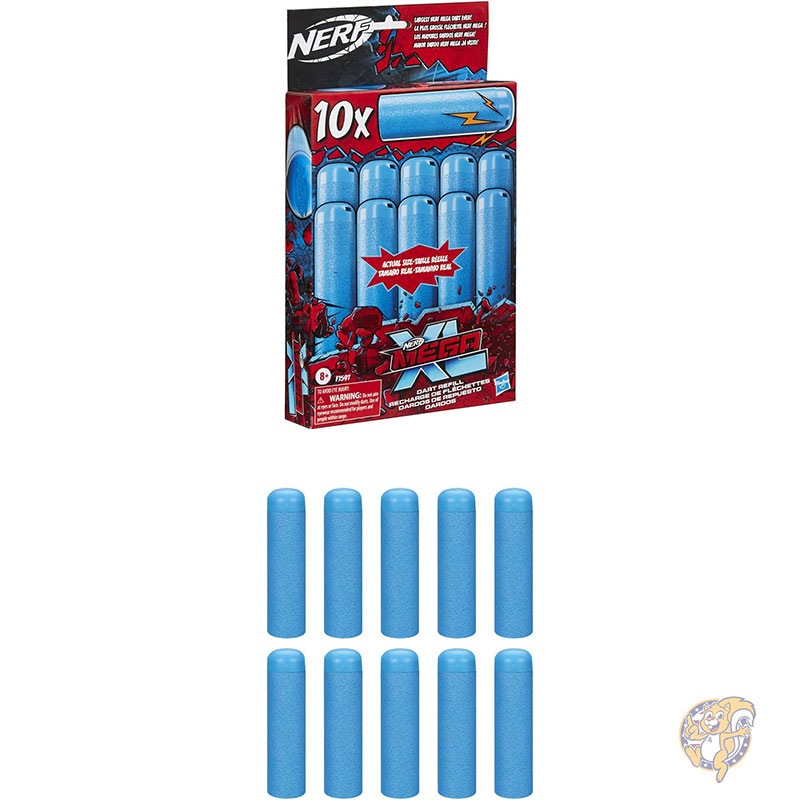 NERF ナーフ メガ XL ダーツ リフィル 詰め替え ダーツ 10 本入り ホイッスリング音付き おもちゃ F1597