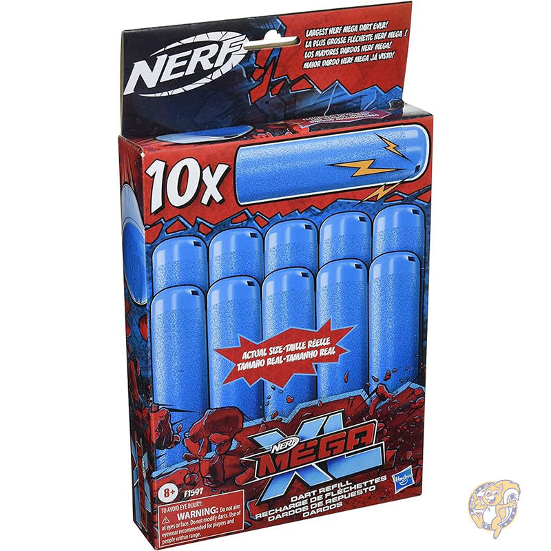 NERF ナーフ メガ XL ダーツ リフィル 詰め替え ダーツ 10 本入り ホイッスリング音付き おもちゃ F1597