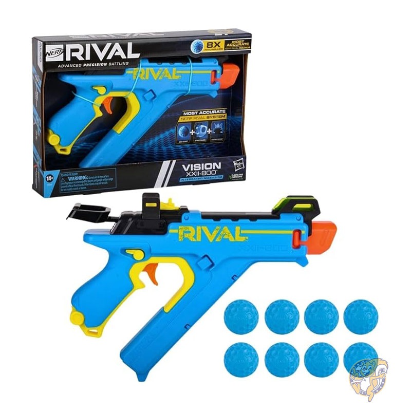 NERF ナーフ ライバルビジョン XXII-800 ブラスター 照準 一体型マガジン ライバルアキュラウンド 8発付き F3959