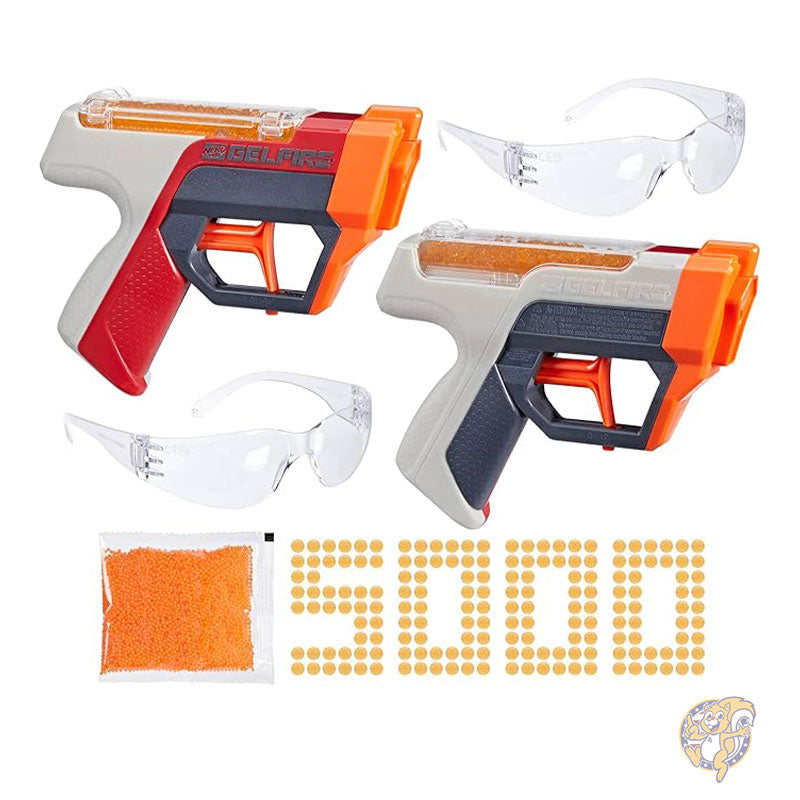 NERF ナーフ プロ ゲルファイア デュアル ウィールド パック ブラスター アイウェア 2個 ゲルファイア弾 5000発 F8087