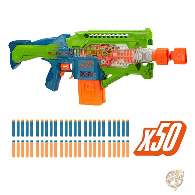NERF ナーフ NER エリート 2.0 ダブルパンチ フォームブラスター おもちゃ F6363