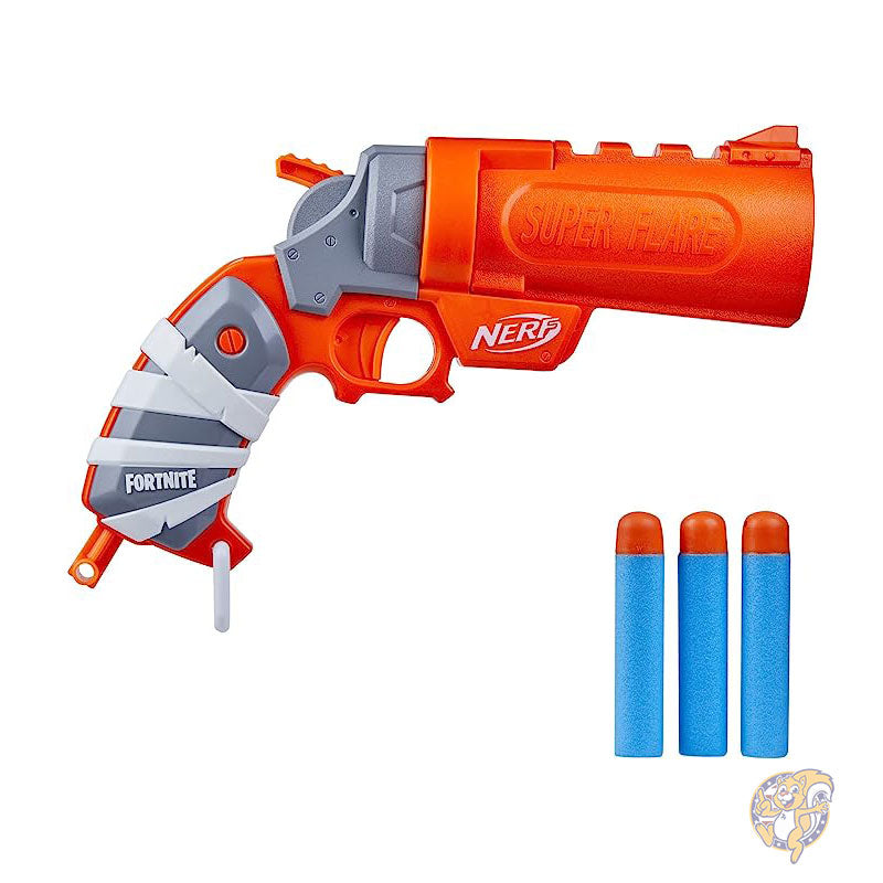 Nerf ナーフ フォートナイト フレア ダーツ ブラスター メガダーツ 3 本 プライミングハンドル付き F3367