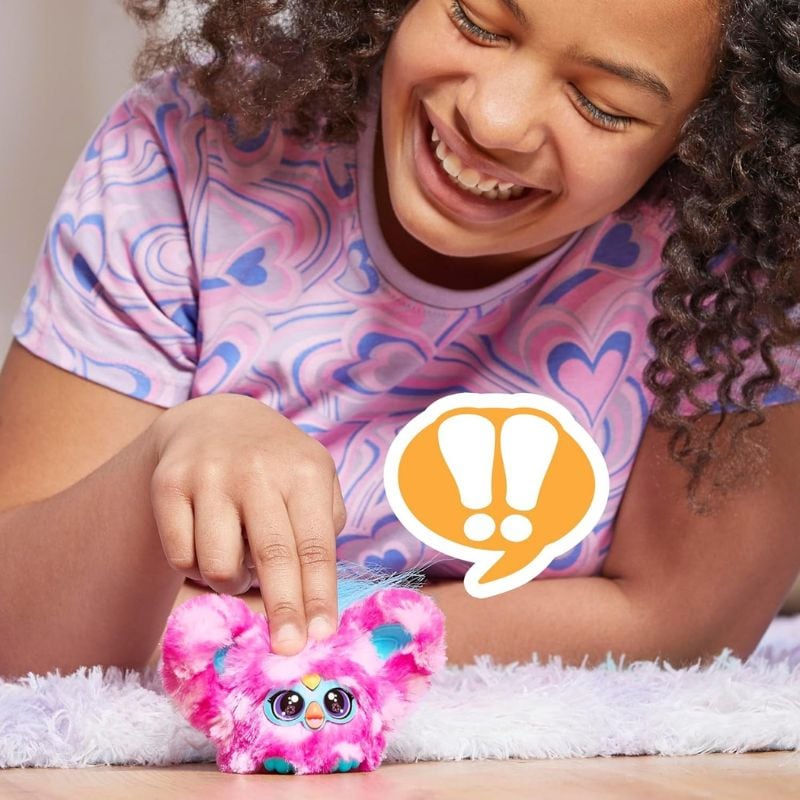 【予約販売 9月中旬頃発送】 ファービー Furby Furblets ファーブレッツ Dah-tee (Country Music) 小さいファービー人形 ミニ ★Pink Polka Dot ピンクポルカドット★