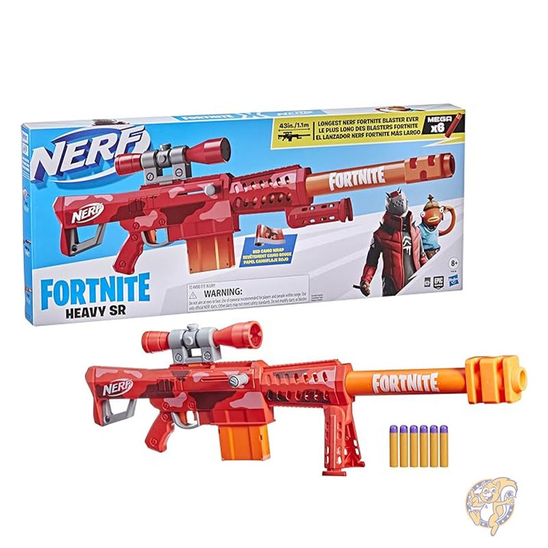 NERF ナーフ フォートナイト ヘビー SR ブラスター スコープ ビッグ ブラスター ダーツ 6本付き F0928