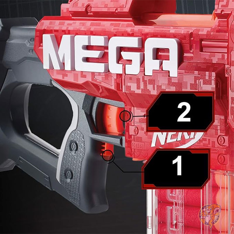 Nerf ナーフ メガ モトストライク 電動 10 ダーツ ブラスター ダーツ 10本 クリップ付き おもちゃ E6473