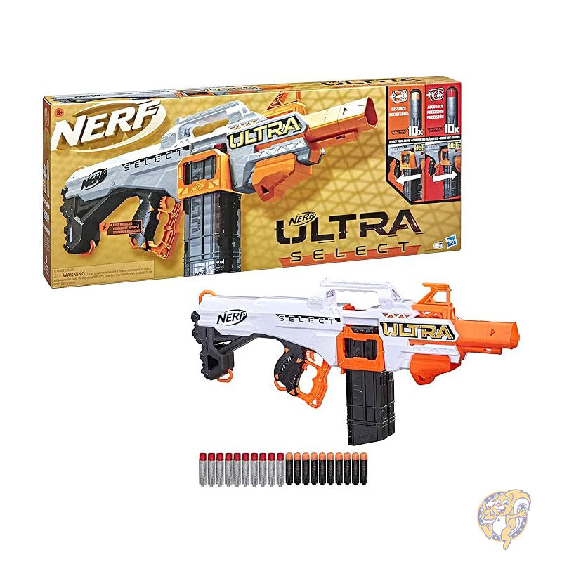 ナーフ NERF ウルトラセレクト フル電動ブラスター クリップとダーツ付き 屋外バトルゲーム F09582210