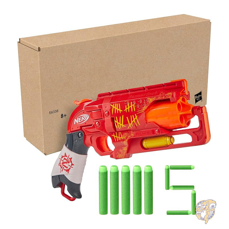 ナーフ NERF ゾンビストライク ハンマーショット ブラスター レッド おもちゃ フォームブラスター E6338