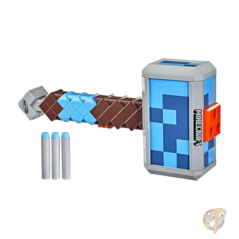 Nerf ナーフ マインクラフト ストームランダー ダーツブラストハンマー ダーツ 3本 ハンドル付き おもちゃ F4416
