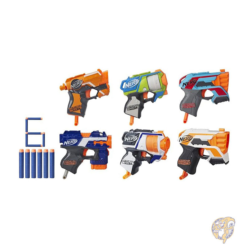 ナーフ NERF マイクロショット 6 ブラスター バンドル セット 公式エリート ダーツ 6 個付き E8889F07