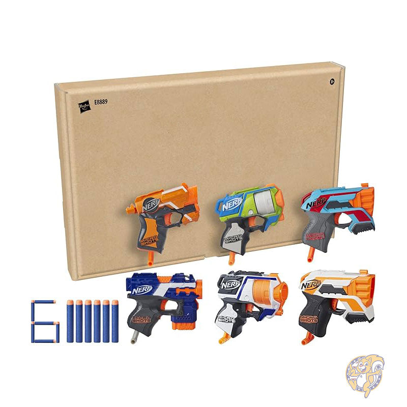 ナーフ NERF マイクロショット 6 ブラスター バンドル セット 公式エリート ダーツ 6 個付き E8889F07