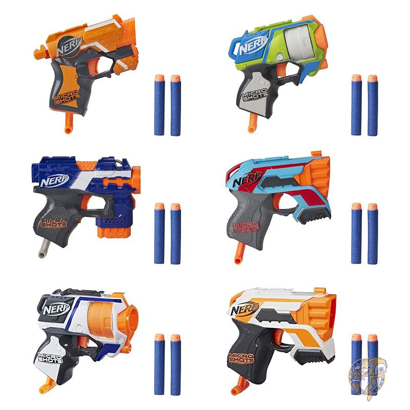 ナーフ NERF マイクロショット 6 ブラスター バンドル セット 公式エリート ダーツ 6 個付き E8889F07