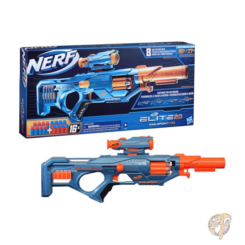 Nerf ナーフ エリート2.0 イーグルポイント RD-8 ブラスター 公式ダーツ 16本付き おもちゃ F0423