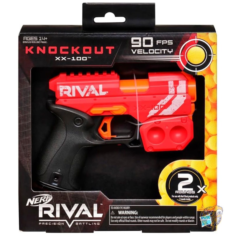Nerf ナーフ ライバル ノックアウト XX-100 ブラスター 弾丸収納 90 FPS 速度 弾 2 発付き B07RWP44SH