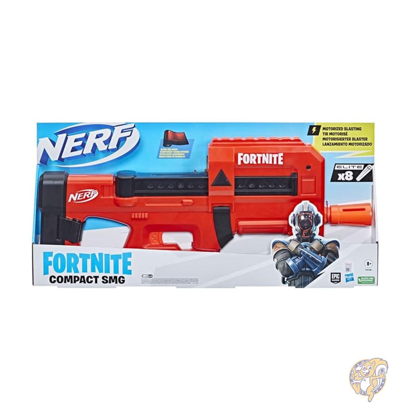 Nerf ナーフ フォートナイト コンパクト SMG 電動ダーツブラスター ダーツ 8 本付き おもちゃ F4106EU4