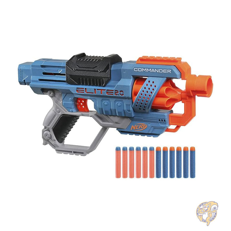 Nerf ナーフ エリート 2.0 Commander RD-6 ダーツブラスター ダーツ 12個 ダーツ 6個回転ドラム付き E9485