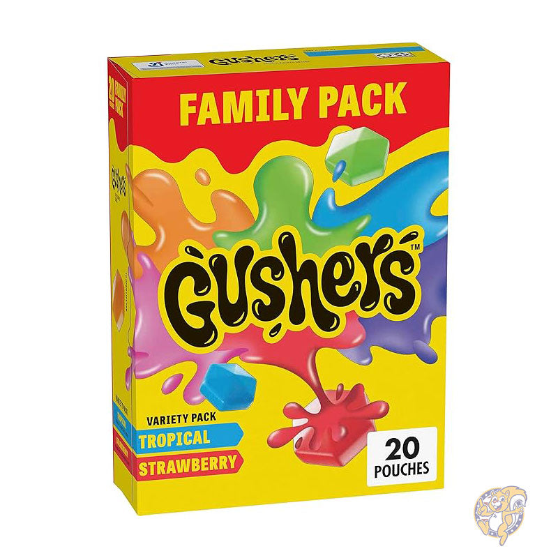 ガッシャーズ Gushers フルーツ風味 グミ バラエティ ストロベリー&トロピカル 20個入り お菓子 10016000147093