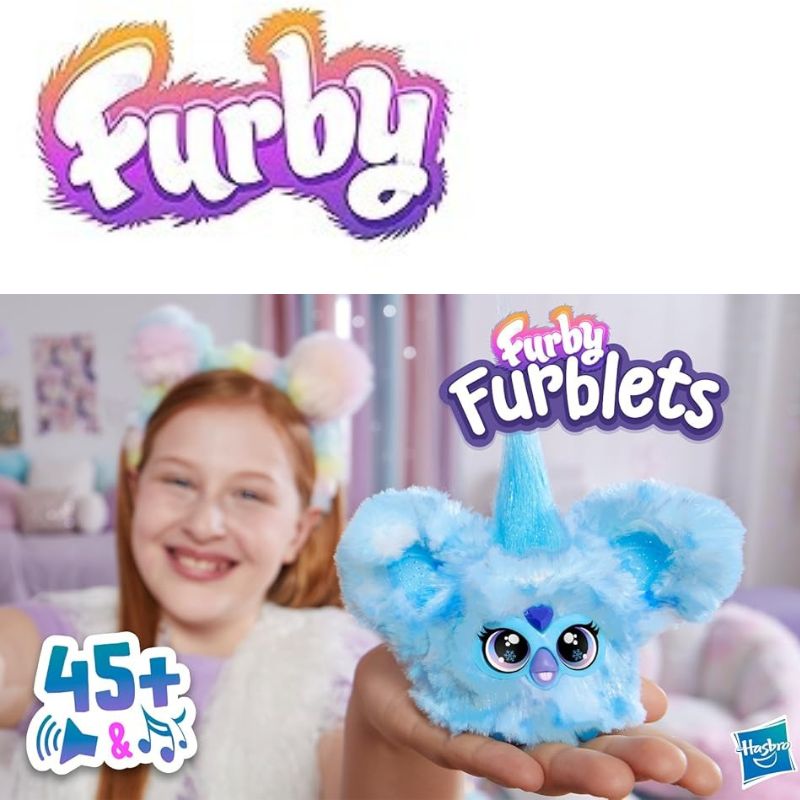 Furby Furblets ファービー ファーブレッツ Sno-way (Holiday Music) ミニ ファービー人形 ブルー&ホワイト