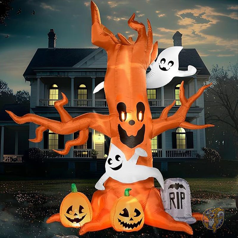 ハロウィン インフレータブル ツリー ゴースト カボチャ 墓石付き LED付きハロウィーン RH-120-2000U4-1,30048 Joiedomi