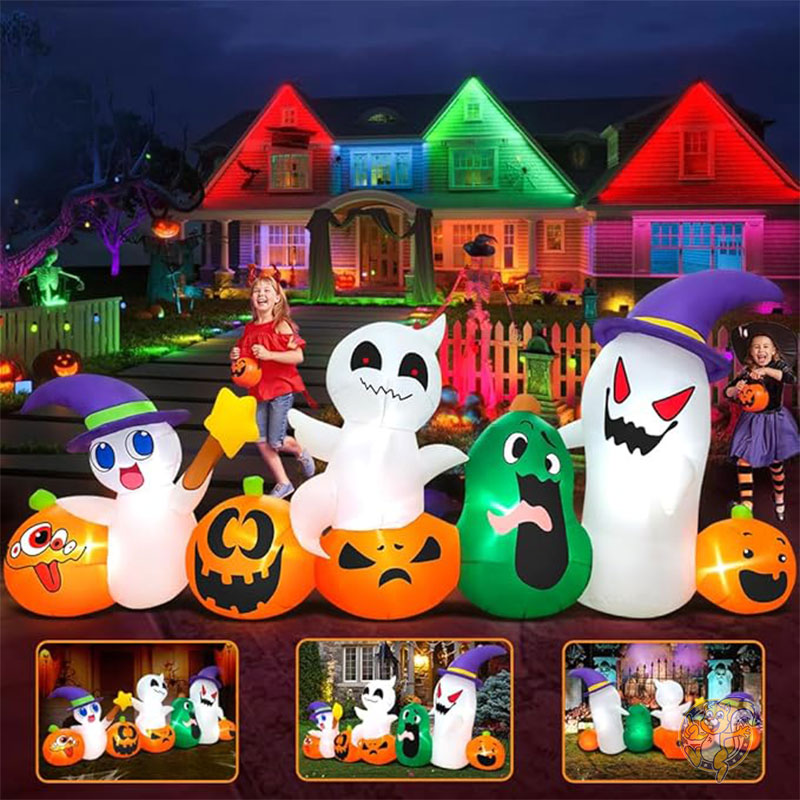 ハロウィン 装飾 ゴースト コンボ 2.4m Halloween Inflatable Decoration Ghost KOOY クーイ