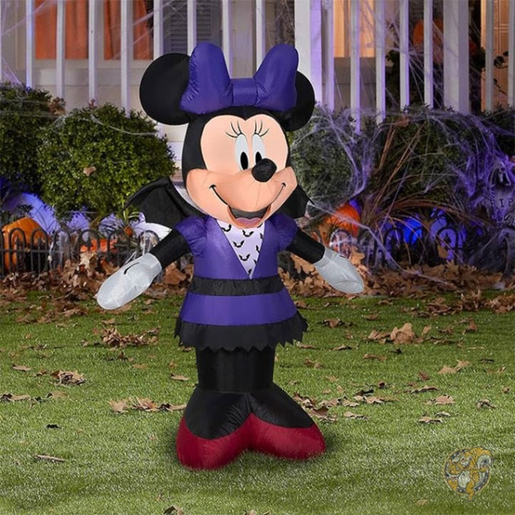 ディズニー ミニー ハロウィン デコレーションエアブローン バットコスチューム ハロウィーン 高さ1m ジェミー Gemmy