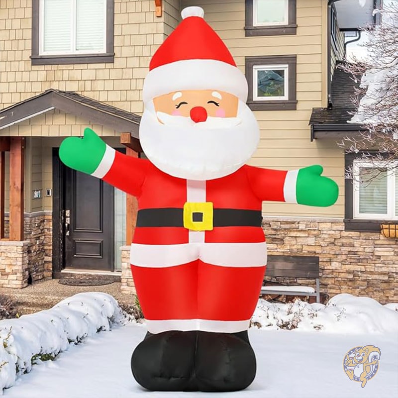 クリスマス インフレータブル デコレーション サンタクロース 1.5m スタンディング サンタ LED付き GOOSH グーシュ