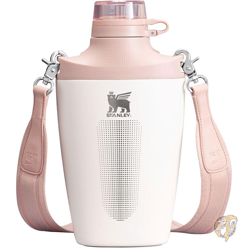 スタンレー STANLEY クロス ボトル ジャカード ストラップ付き 652g トラベル ボトル ストロー付き漏れ防止蓋 ステンレス スチール 二重壁真空断熱