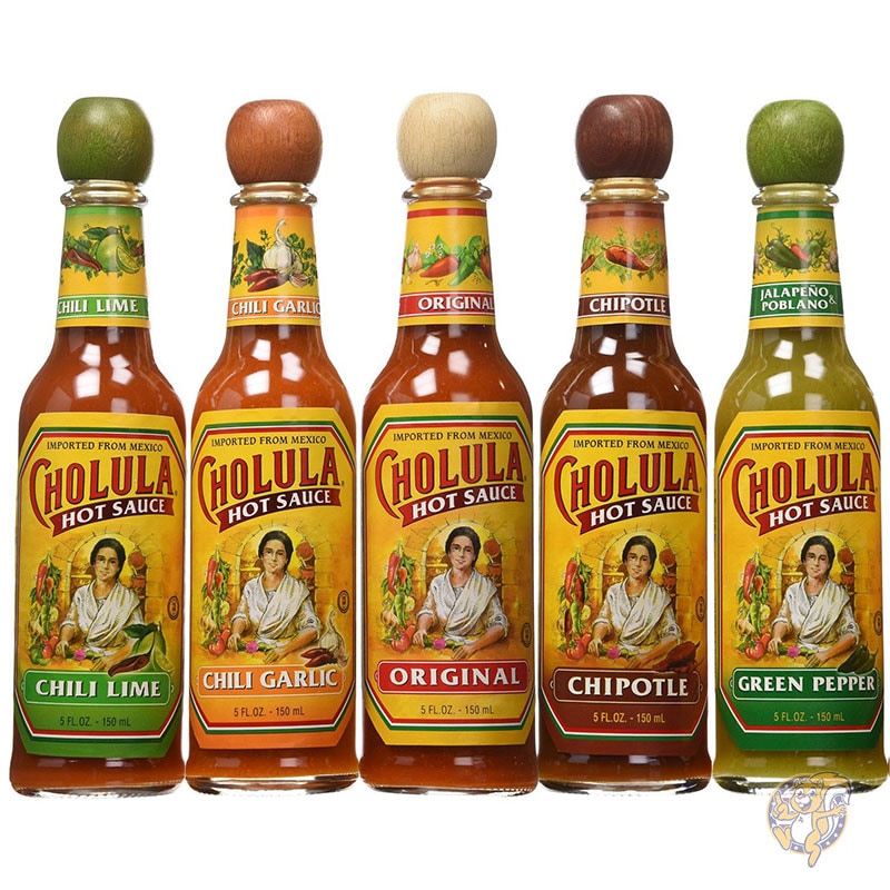 チョルーラ Cholula ホットソース バラエティパック 5種類のフレーバー 141g (5 個パック)