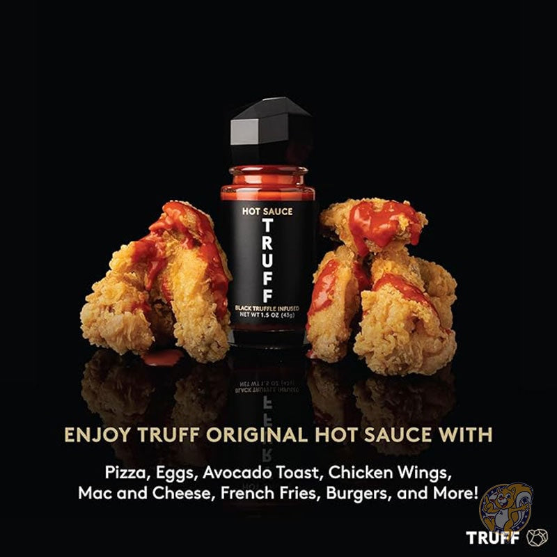 トリュフ TRUFF ホットソース 4個 パック ミニセット 携帯用トラベルボトル 黒トリュフとチリペッパー ユニークな風味体験 (42g 、4 個入り)