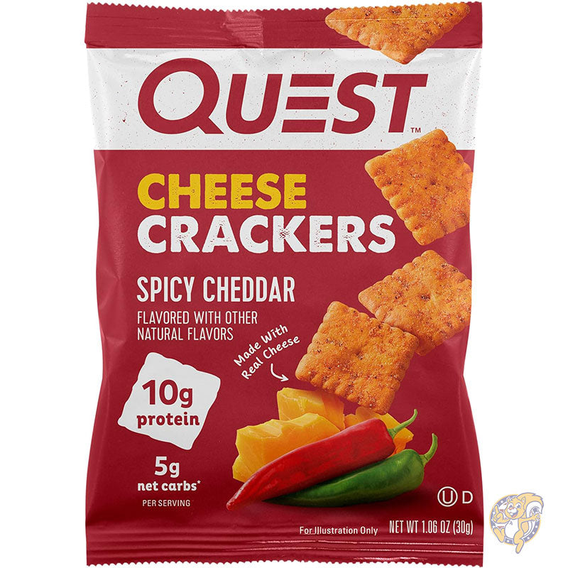 クエスト ニュートリション Quest Nutrition チーズ クラッカー スパイシー チェダー ブラスト タンパク質 10g 低炭水化物 12個入り 30g