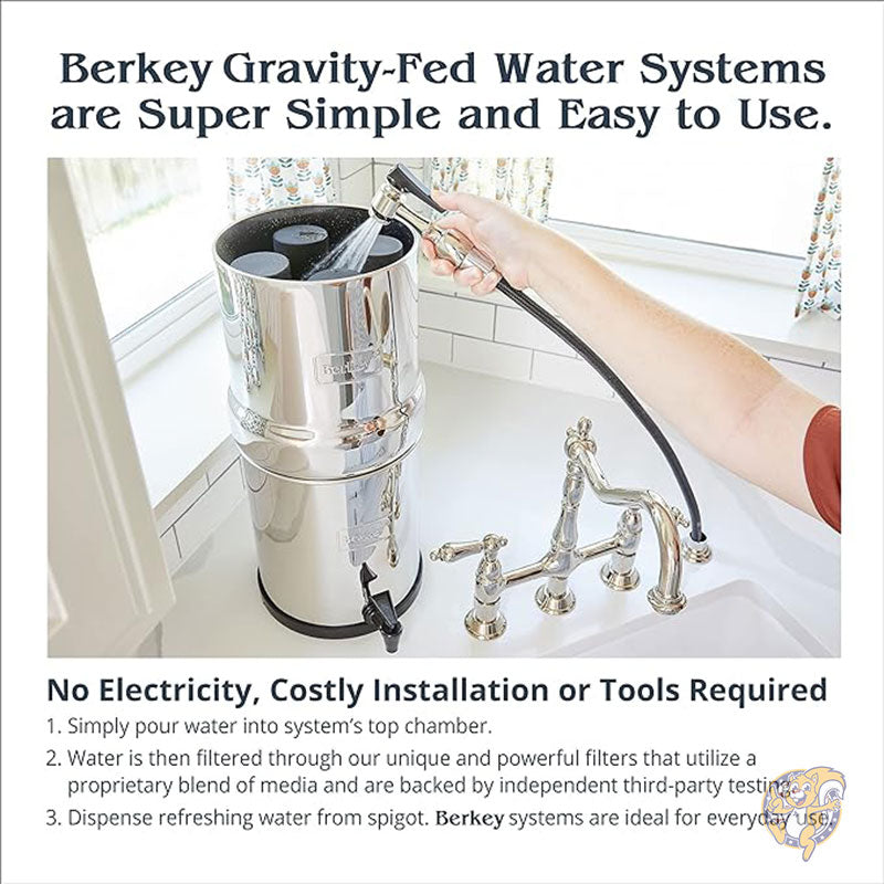 バーキー 純正ブラック Berkey Elements BB9-2 フィルター (バーキー ウォーター システム用) (2 個セット)