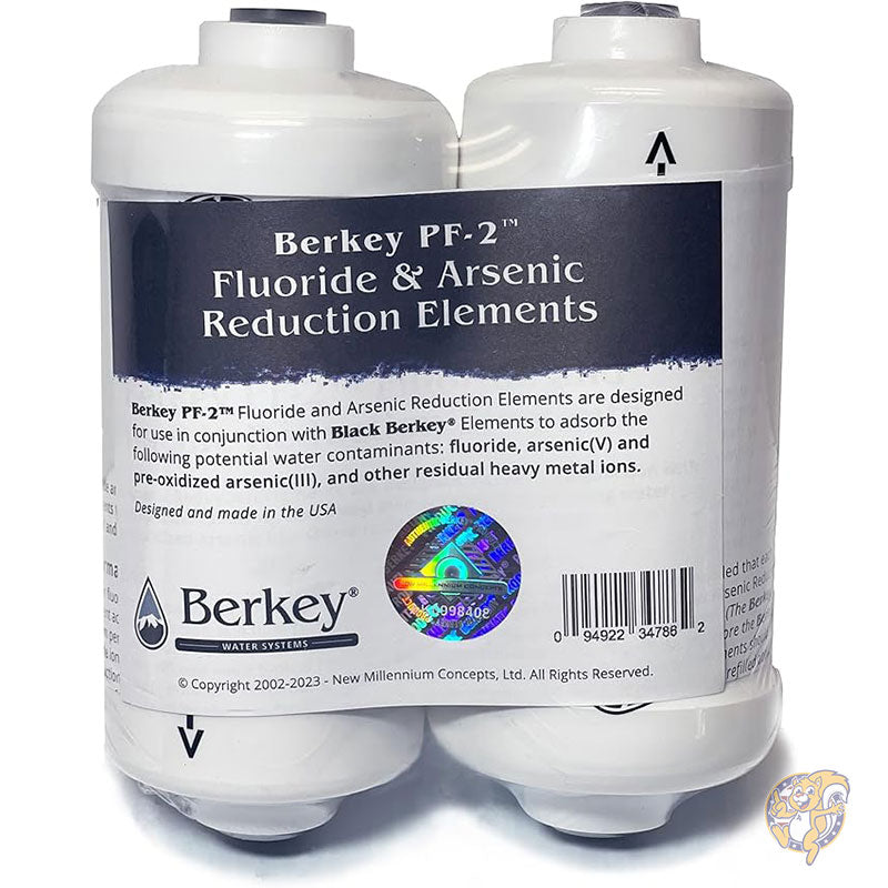 バーキー オーセンティック Berkey PF-2 フッ化物/ヒ素削減エレメント(4個セット)交換用 浄水フィルター