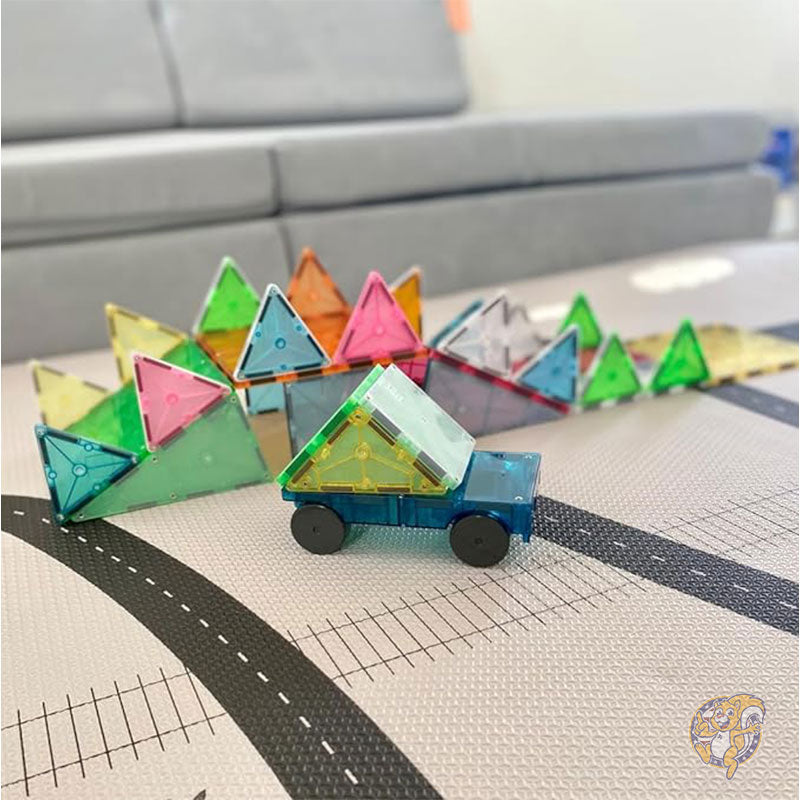マグナタイル MAGNA-TILES グランプリ 50ピース マグネット組み立てセット オリジナル マグネット組み立ておもちゃ