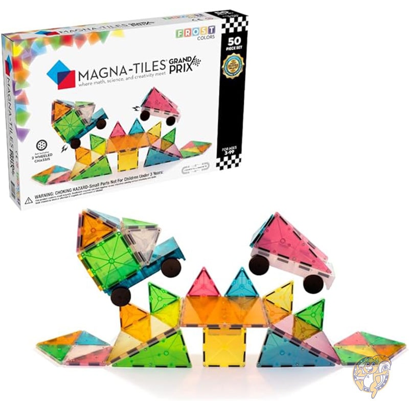 マグナタイル MAGNA-TILES グランプリ 50ピース マグネット組み立てセット オリジナル マグネット組み立ておもちゃ