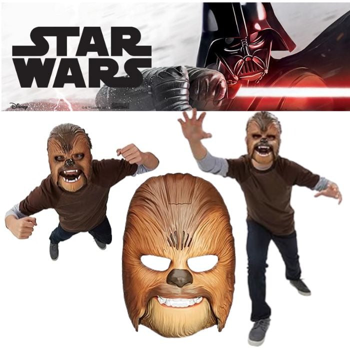 スター ウォーズ チューバッカ マスク ウーキー 咆哮サウンド付き 口を開けるとウーキーの声が鳴る!STAR WARS Movie Roaring Chewbacca Wookiee Sounds Mask