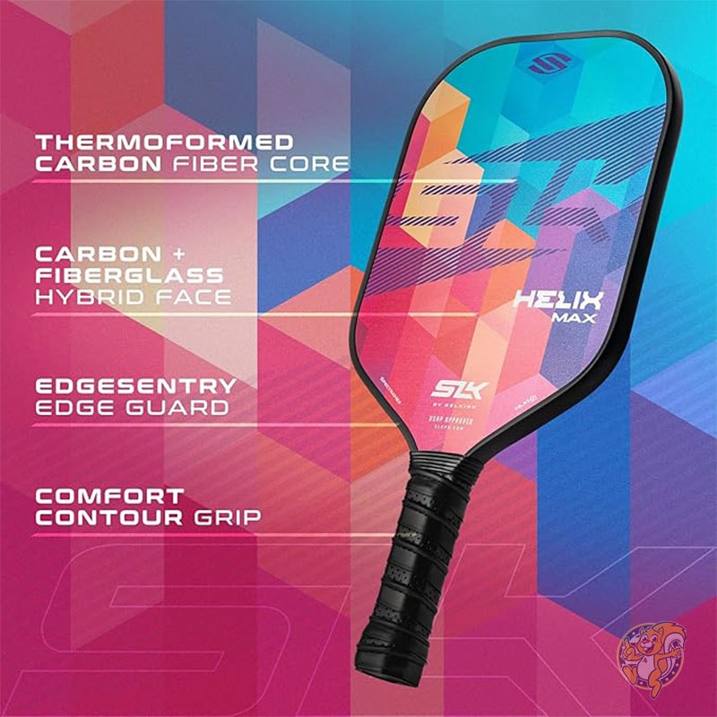 ピックルボール パドル 2024 SLK Helix Pro カーボン ファイバーとグラスファイバーのハイブリッド フェイス 熱成形カーボン ファイバー コア スポーツ セルカークスポーツ Selkirk Sport