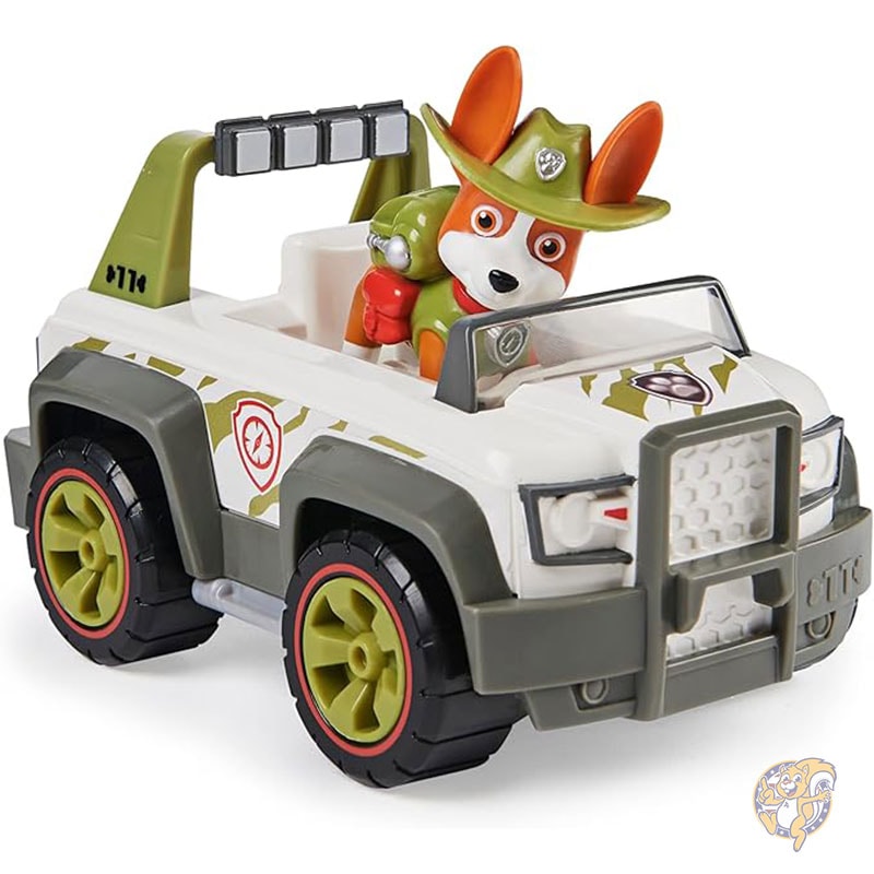 パウ・パトロール Paw Patrol トラッカーのジャングルクルーザー コレクターフィギュア付き パウパト トラッカー 車両 おもちゃ
