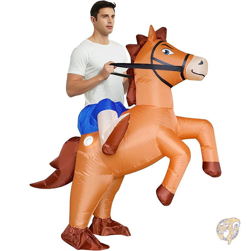 ハロウィン 仮装 インフレータブル コスチューム 大人用 乗馬コスチューム カウボーイ 空気注入式 おもしろい乗馬スーツ 男女兼用 ハロウィーン 衣装 Stegosaurus