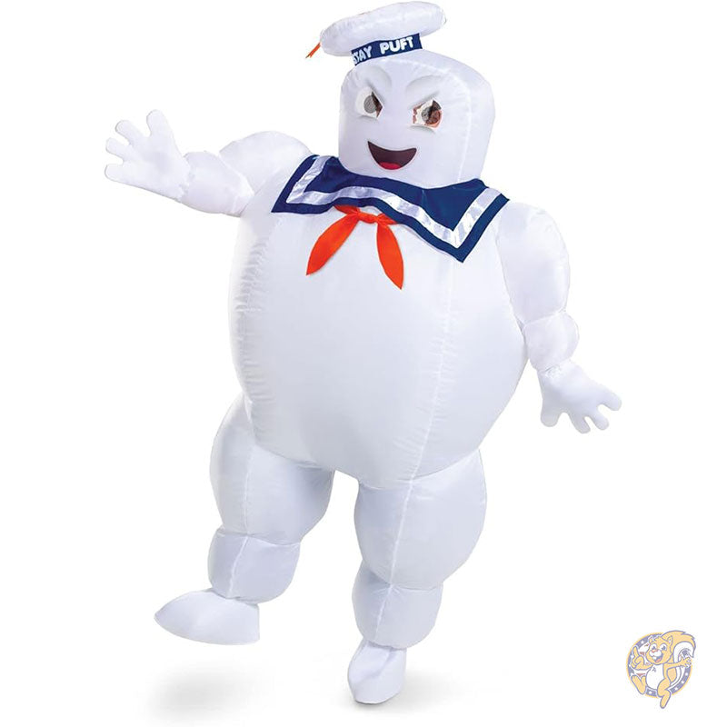 ハロウィン インフレータブル ステイ パフ マシュマロ マン コスチューム 公式ゴーストバスターズ アフターライフハロウィーン 仮装衣装 映画ファン マルチカラー ワンサイズ Disguise