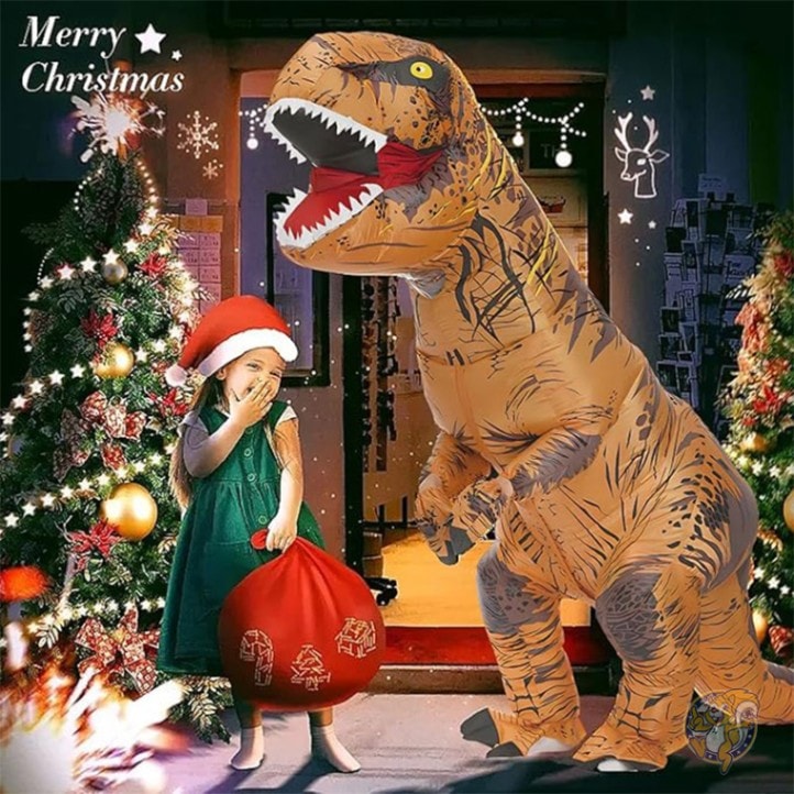 ハロウィン インフレータブルコスチューム 恐竜 インフレータブルコスチューム T-rex コスチューム 仮装 ハロウィーン 仮装 衣装 大人用コスチューム RHYTHMARTS