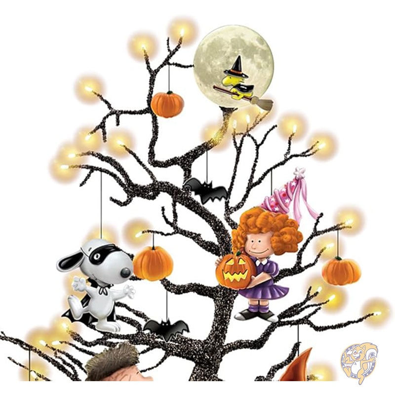 ハロウィン ピーナッツ イッツ ザ グレート パンプキン ハロウィーン イルミネーション テーブルトップ ツリー デコレーション インテリア The Bradford Exchange
