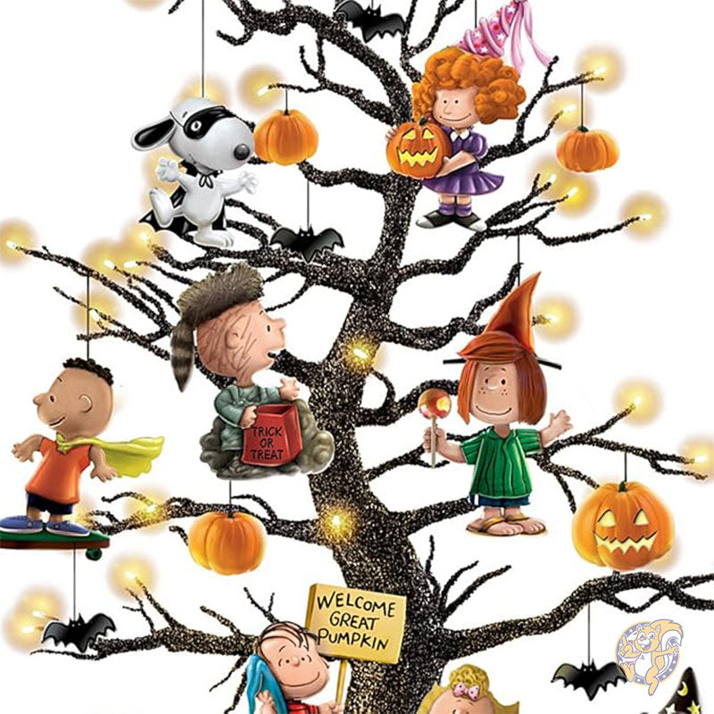 ハロウィン ピーナッツ イッツ ザ グレート パンプキン ハロウィーン イルミネーション テーブルトップ ツリー デコレーション インテリア The Bradford Exchange