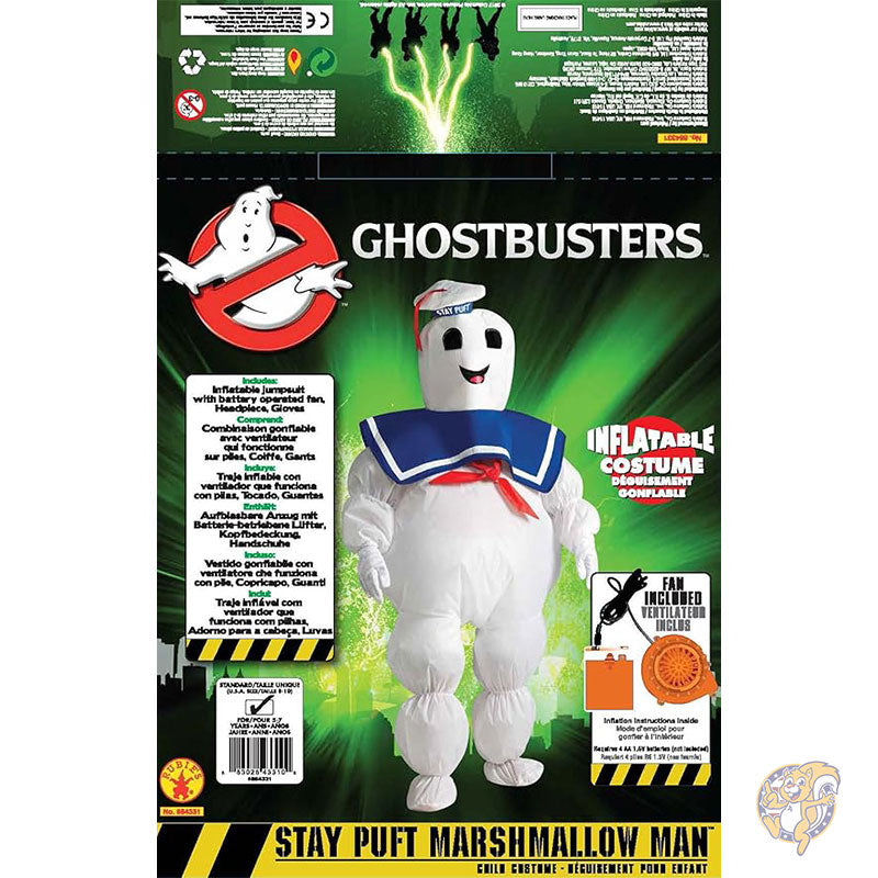ハロウィン ゴーストバスターズ 子供用 インフレータブル ステイ パフ マシュマロ マン コスチューム ハロウィーン 仮装衣装